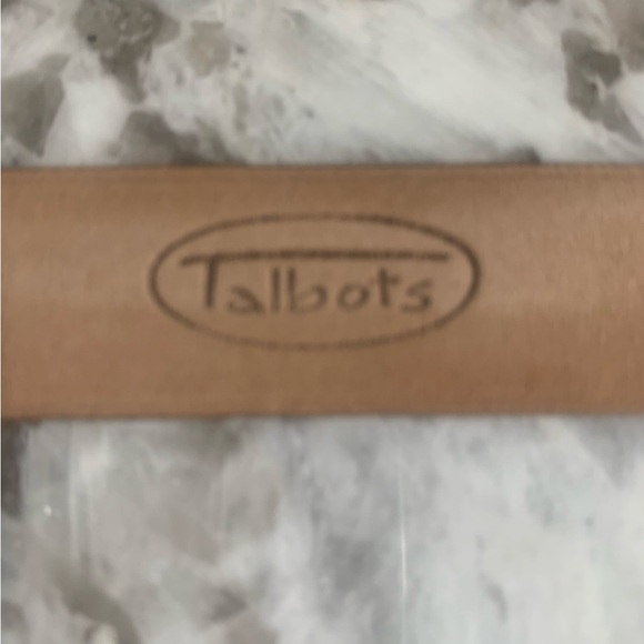 Talbots Genuine Leather Belt - Tan Brown with Gold Buckle - Made in Italy - Picture 7 of 11